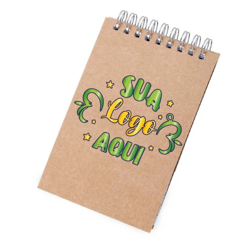 Bloco de Anotações Ecológico Com Personalização Uv Led Colorida
