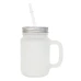 Caneca de Vidro Mason Jar 450ML Personalizada Jateada Degradê 