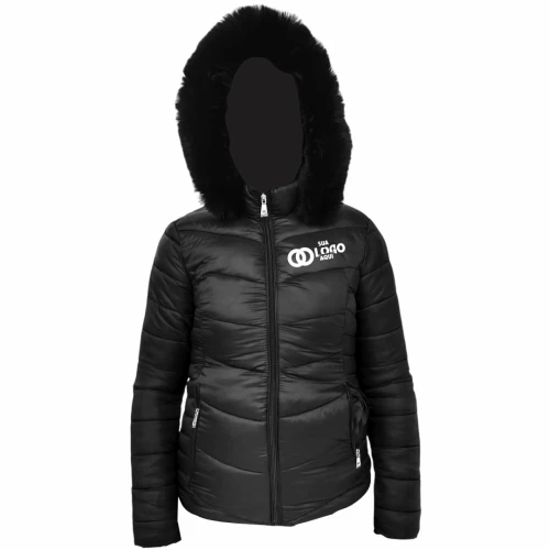 Jaqueta Uniforme Puffer Feminina Forro Térmico Aveludado