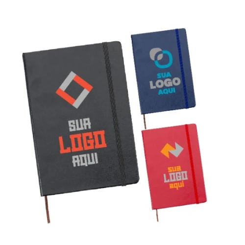 Caderneta de Couro Sintético 03005 Personalização LED UV