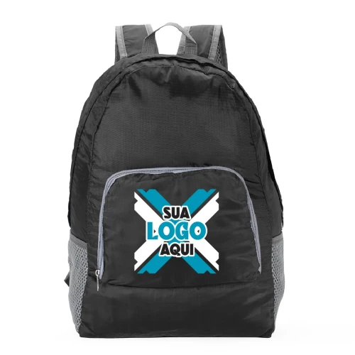 Mochila Dobrável Nylon 13 Litros 18539B Personalizada