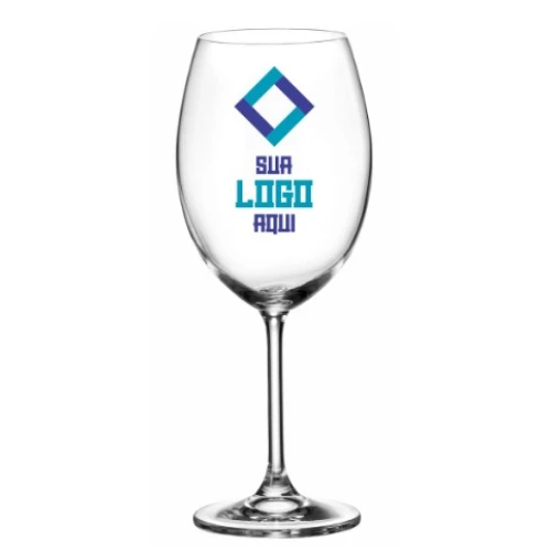 Taça de Cristal Ecológica Vinho 450ml Personalização UV LED